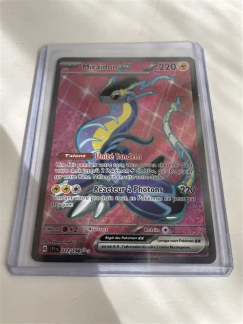 CARTE POKÉMON MIRAIDON EX EV1 Écarlate et Violet 227 198 FR EUR