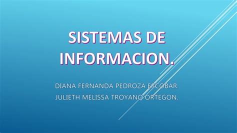 Sistemas De Informacion Ppt