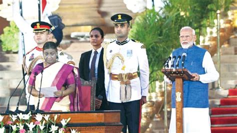 Pm Modi Takes Oath For Record Third Term Star Of Mysore