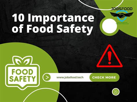 Importance Of Food Safety Jobs Food Tech