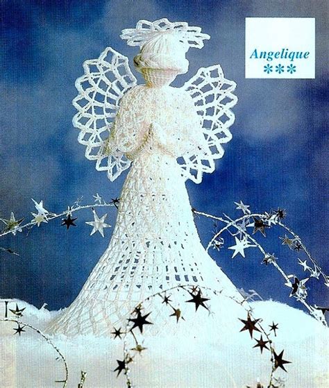 Instant Download Pdf Vintage Crochet Pattern Tree Topper Angel Etsy