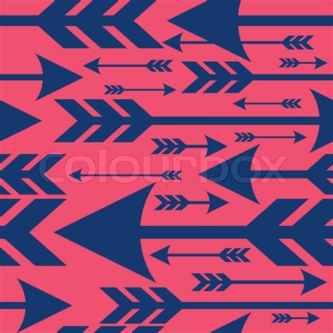 Seamless Wallpaper Of Arrows Stock Vector Colourbox