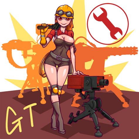 Tf2 Female Engineer By Gotwin9008 On Deviantart