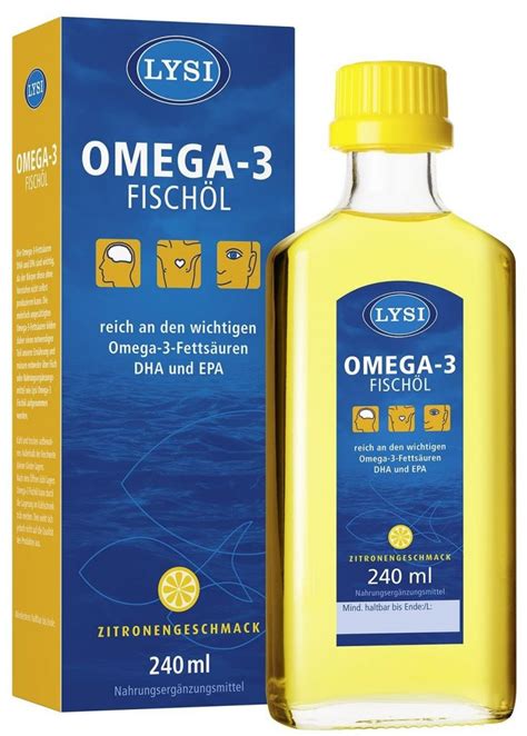 Saguna Lysi Omega 3 Fischöl 240ml Lysi Naturde