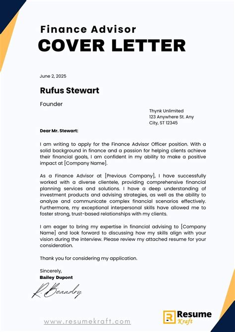 For Your Consideration Letter