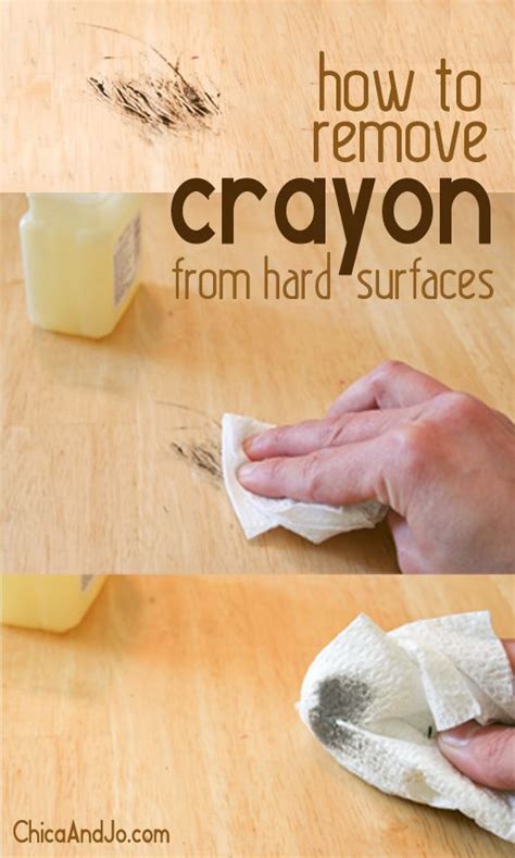 How To Remove Crayon From Hard Surfaces