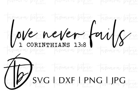 Love Never Fails Svg Corinthians Svg Bible Verse Svg Wood Sign