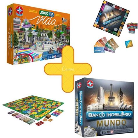 Jogo Da Vida Aplicativo Nova Edição Banco Imobiliário Mundo Combo