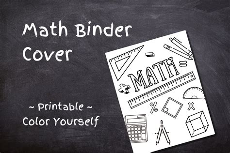 Math Binder Cover Sheet