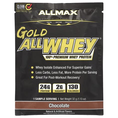 Allmax Gold All Whey Premium Whey Protein Chocolate Oz G