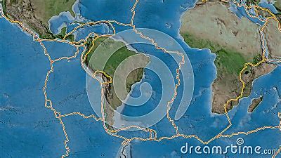 Placa Tect Nica Sul Americana Imagens De Sat Lite A Fronteiras