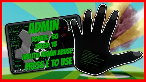 How To Get Admin Glove In Slap Battles Roblox Youtube