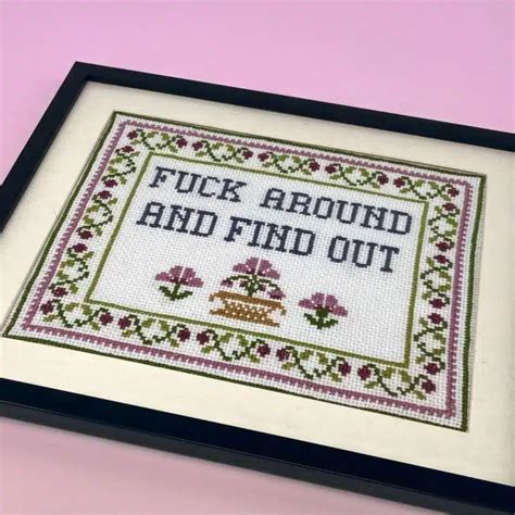 Fuck Around Find Out Pattern PDF Curious Twist