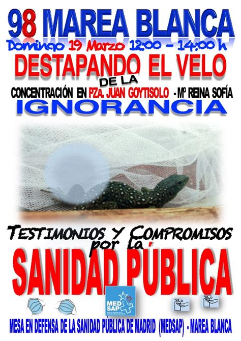 Sanidad Marea Blanca Concentraci N Por La Sanidad P Blica Cgt Mclmex