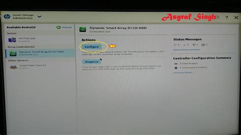 How To Create Array And Logical Drive Using HP Smart Storage