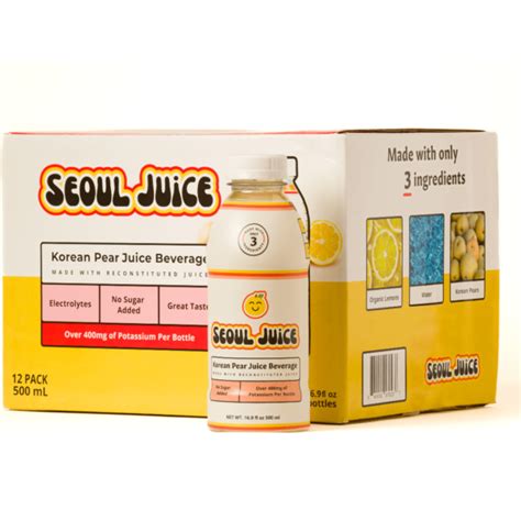 Seoul Juice Korean Pear 12x500ml - Pacific Candy Wholesale