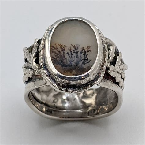 Dendritic Agate Ring By Andrea Russell The Avenue Gallery