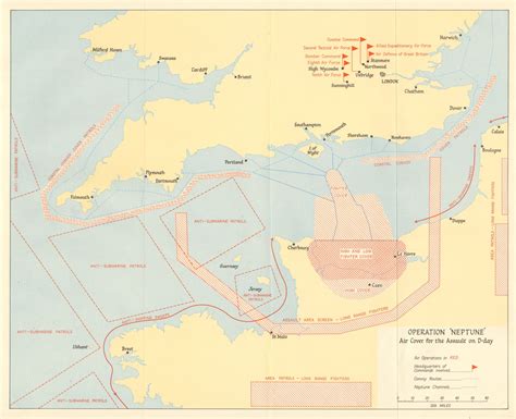 D Day Operation Neptune June 1944 Convoy Routes Naval Covering Forces