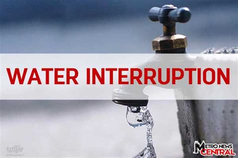 Maynilad Announces Water Service Interruption In 5 Quezon City Barangays