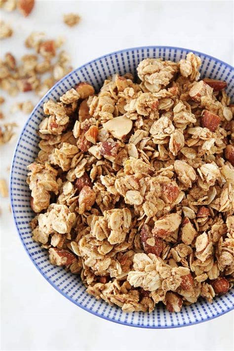 Almond Butter Granola Recipe Two Peas Their Pod