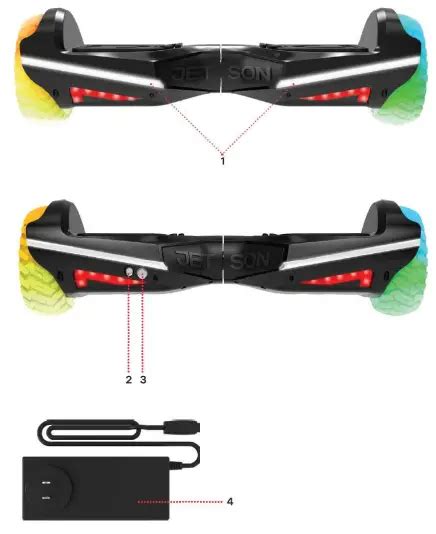 JETSON JRAVE-BLK Hoverboard User Guide