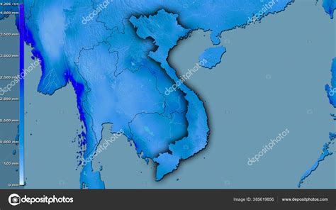 Precipitation Wettest Quarter Vietnam Area Stereographic Projection