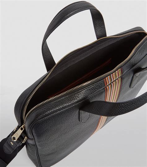 Paul Smith Leather Signature Stripe Briefcase Harrods Us