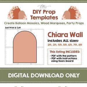 Chiara Wall Template Chiara Backdrop Template Chiara Wall Etsy