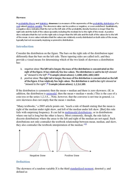 Skewness | PDF | Skewness | Mean