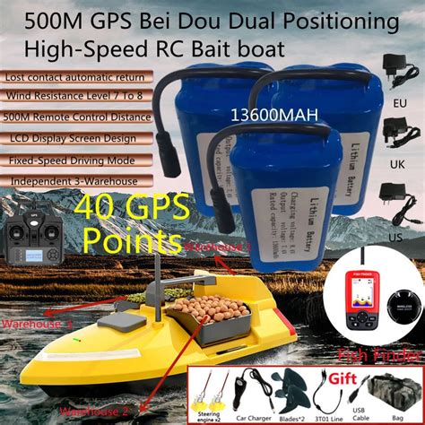 M Sonar Do Po Owu Ryb Gps Z Automatycznym Powrotem Rc D Z Przyn T