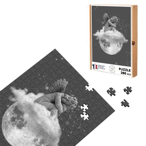 Puzzle Classique 280 pièces Ange de la Lune Collage Art Surréalisme