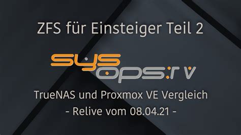 Zfs F R Einsteiger Deutsch Teil Proxox Ve Und Fileserver Mit Zfs