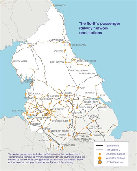 North East Rail Map