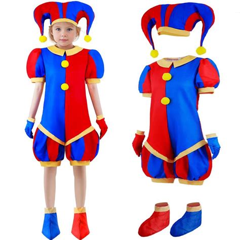 FATIANLEE Kids Circus Pomni Costume girls Pomni Cosplay Outfit Pomni Halloween Costume in 2024 ...