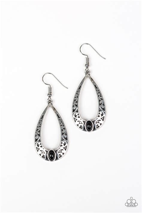 Paparazzi Colorfully Charismatic Black Earrings