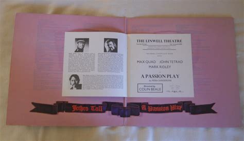 Jethro Tull A Passion Play 1973 Gatefold Release With Booklet Chrysalis Lp Vinyl Records