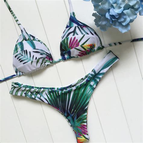 Leaves Print Bikini Set Romoti