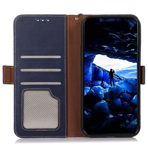 Housse Xiaomi Redmi Note 12poco X5 Véritable Cuir Fonction Rfid Ma Coque