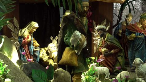 Christmas Manger Nativity Scene 44295660 Stock Video at Vecteezy