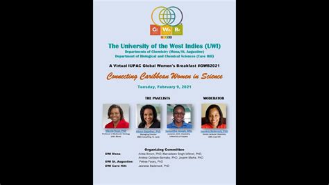 Iupac Global Women S Breakfast Uwi February Youtube