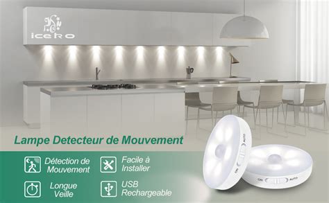 Veilleuse Led Automatique Lot De Lampe Detecteur De Mouvement