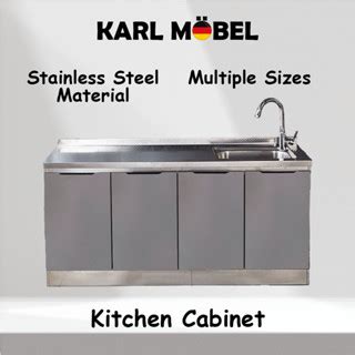 Dapur Kitchen Kabinet Cabinet Set Bertutup Stainless Steel Gas Stove