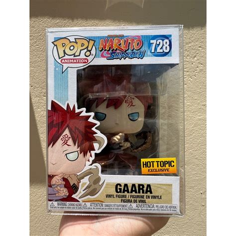 Funko Pop Naruto Shippuden Gaara Metallic 728 Hot Topic Exclusive