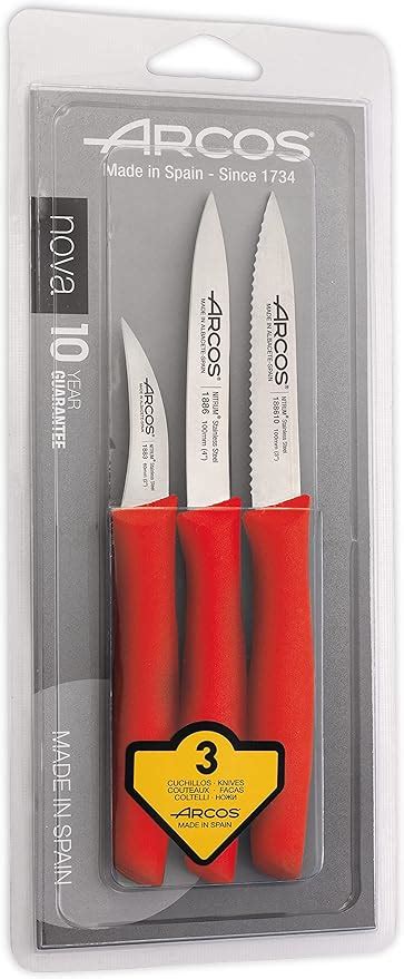 Arcos Series Nova Paring Knife Set Blade Nitrum