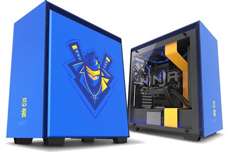 Nzxt H700i Ninja Mid Tower Computer Case Blackblue Ca H700w Nj Buy