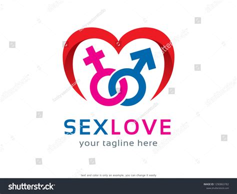 Sex Love Logo Template Design Vector Vetor Stock Livre De Direitos 1290863782 Shutterstock