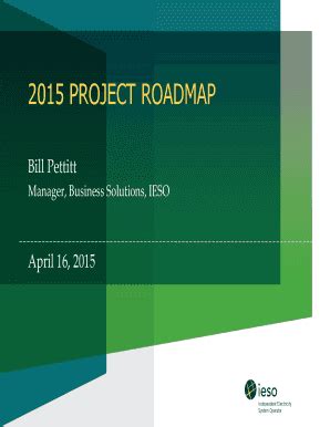 Fillable Online B B Project Roadmap Fax Email Print Pdffiller