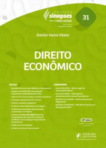 Sinopses Para Concursos Direito Econômico De Vilela Vieira Editora