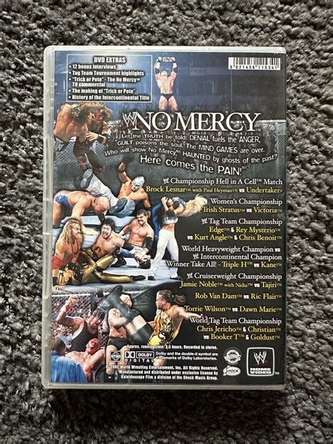 Brand New Old Stock WWE No Mercy 2002 DVD EBay