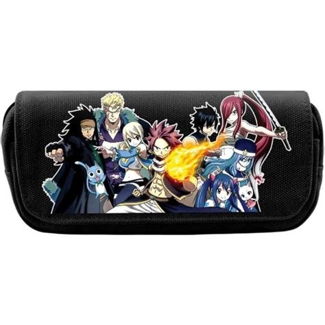 Fairy Tail Anime Trousse Scolaire Trousse De Crayon Multifonction